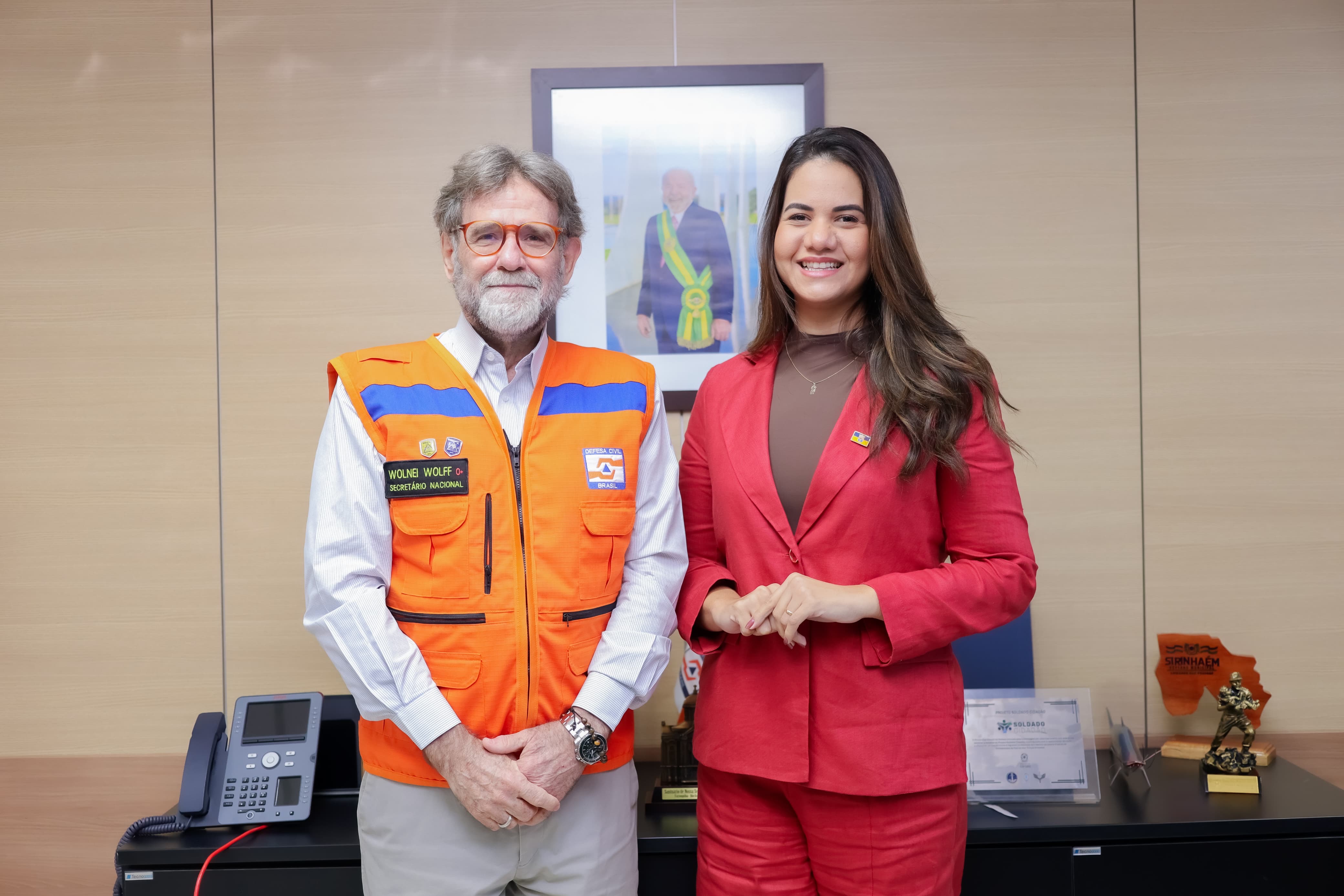 Mirella se reúne com secretário Nacional da Defesa Civil